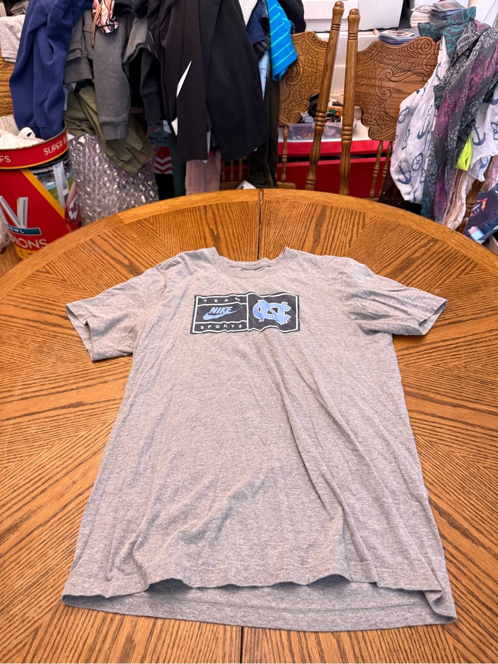 Nike Gray Short-Sleeve North Carolina Graphic Tee